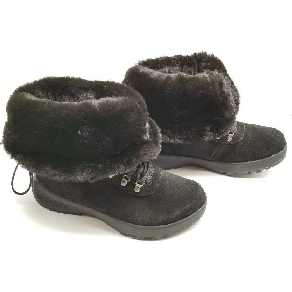 Columbia Womens‎ Slopeside Village Omni-Heat Hi Snow Boots Size 7  8 Black/Mud